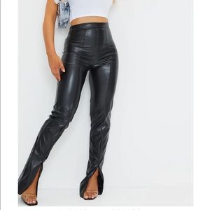 Faux Leather black pants